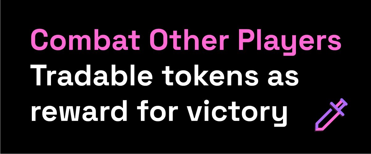 Combat other players tradable tokens as reward for victory