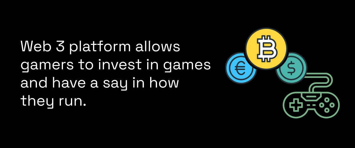 Web 3 platform allows gamers to invest in games and have a say in how they run.