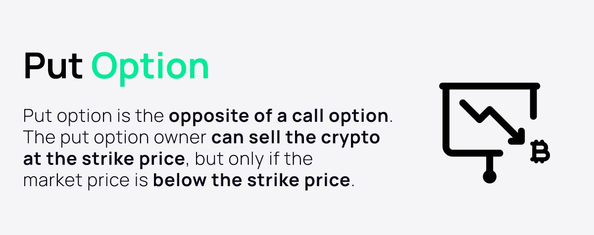 Put option is the opposite of a call option