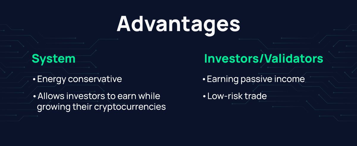 Advantages of crypto staking